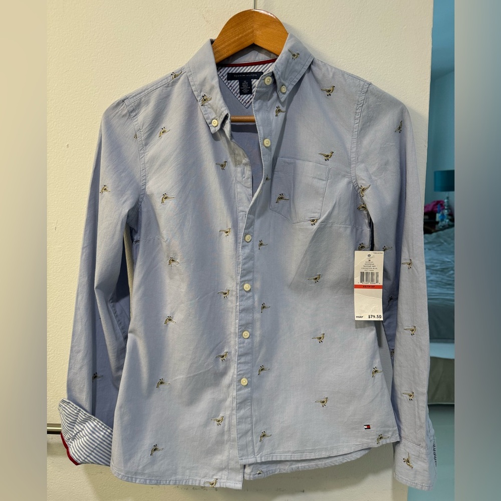 New Tommy hilfiger small embroidered Gem Size XS